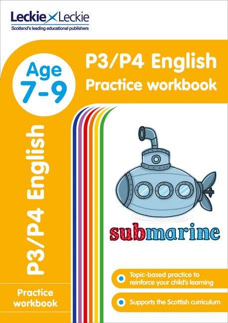 Book cover of P3/P4 English Practice Workbook (PDF) (Leckie Primary Success Series)
