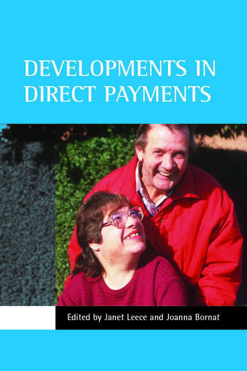 Book cover of Developments in direct payments