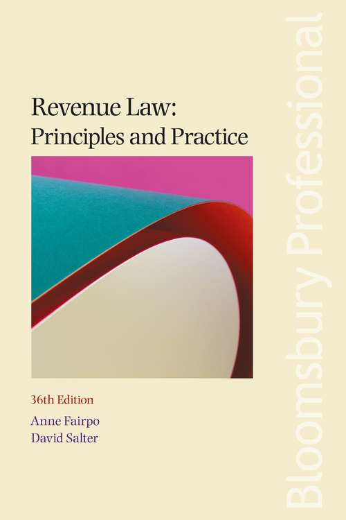 Book cover of Revenue Law: Principles and Practice