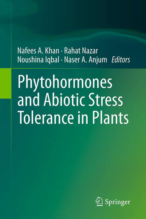 Book cover of Phytohormones and Abiotic Stress Tolerance in Plants (2012)