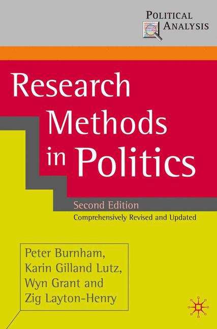 Book cover of Research Methods In Politics (PDF)