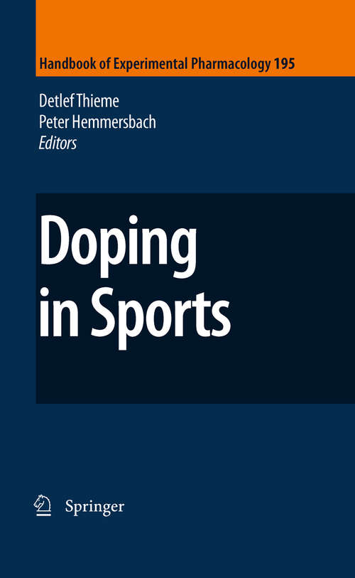 Book cover of Doping in Sports (2010) (Handbook of Experimental Pharmacology #195)