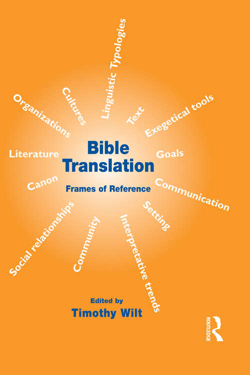 Book cover of Bible Translation: Frames of Reference