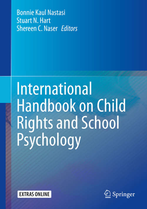 Book cover of International Handbook on Child Rights and School Psychology (1st ed. 2020)
