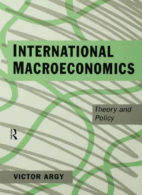 Book cover of International Macroeconomics: Theory and Policy
