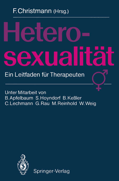 Book cover of Heterosexualität: Ein Leitfaden für Therapeuten (1988)
