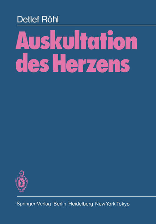 Book cover of Auskultation des Herzens (1984)