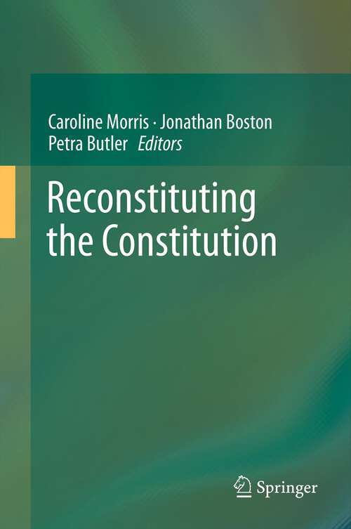 Book cover of Reconstituting the Constitution (2011)
