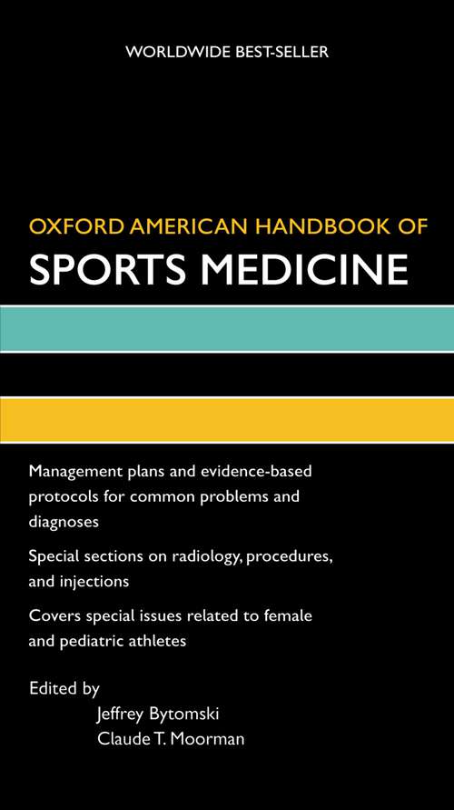 Book cover of Oxford American Handbook of Sports Medicine (Oxford American Handbooks of Medicine)