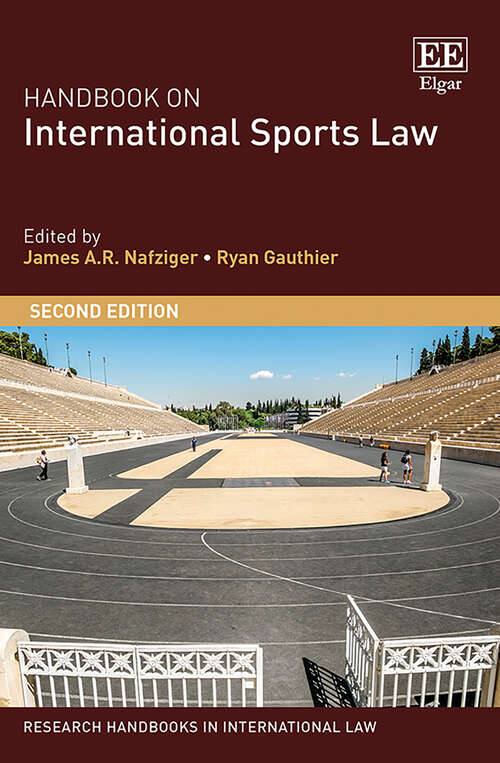 Book cover of Handbook on International Sports Law (Research Handbooks in International Law series)