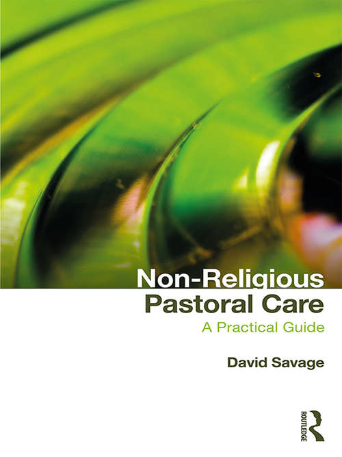 Book cover of Non-Religious Pastoral Care: A Practical Guide