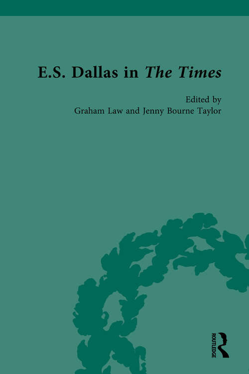 Book cover of E.S. Dallas in The Times