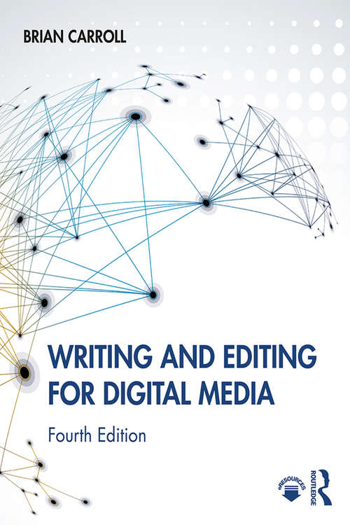 Book cover of Writing and Editing for Digital Media