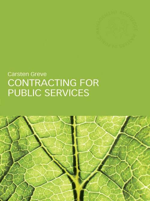 Book cover of Contracting for Public Services