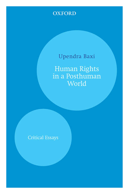 Book cover of Human Rights in a Posthuman World: Critical Essays
