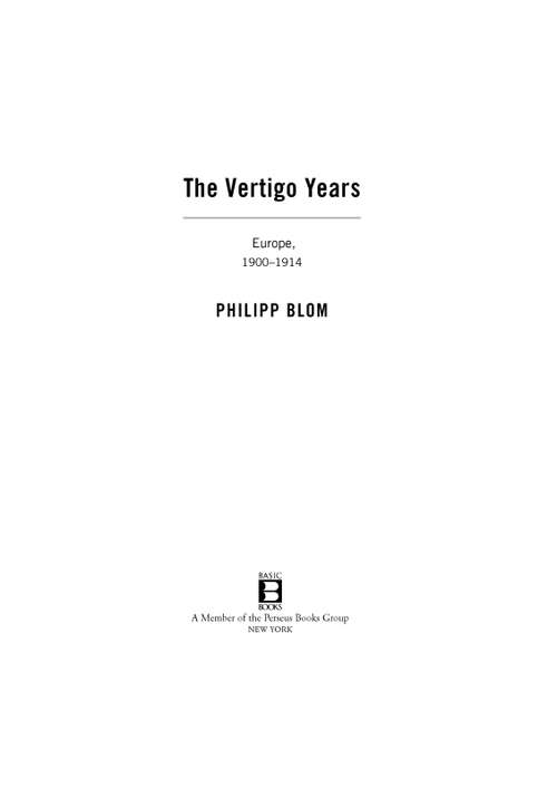 Book cover of The Vertigo Years: Europe, 1900-1914