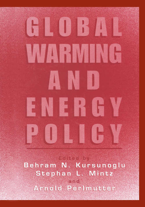 Book cover of Global Warming and Energy Policy (2001)