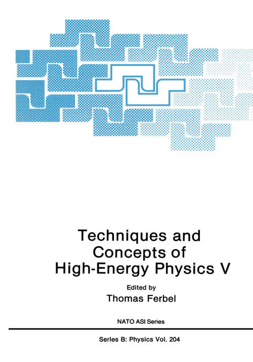 Book cover of Techniques and Concepts of High-Energy Physics V (1990) (Nato Science Series B: #20)