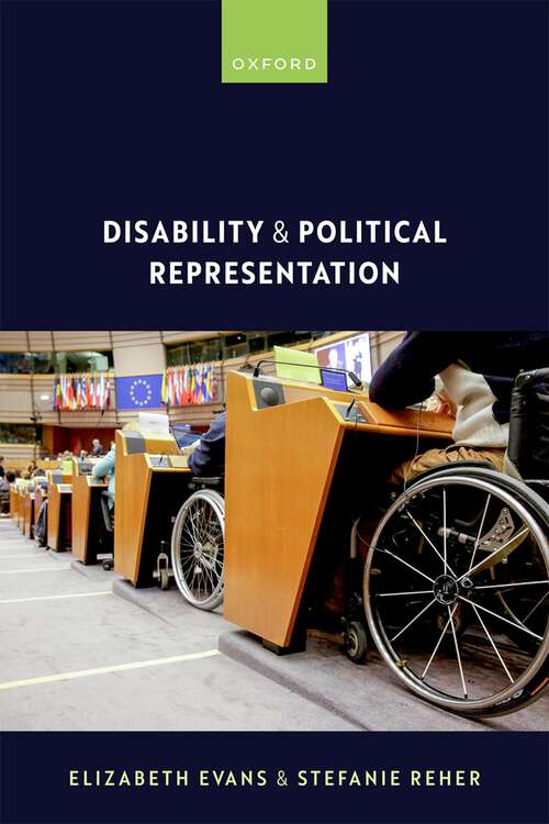 Book cover of Disability and Political Representation