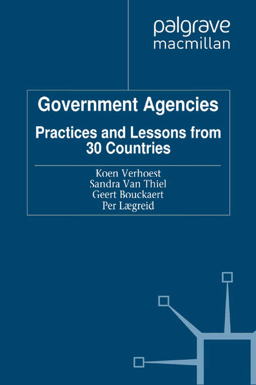 Book cover of Government Agencies: Practices and Lessons from 30 Countries (2012) (Public Sector Organizations)