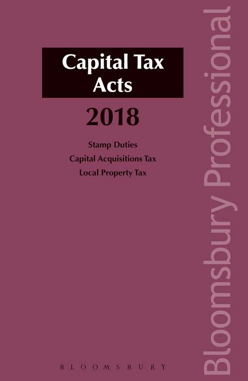 Book cover of Capital Tax Acts 2018