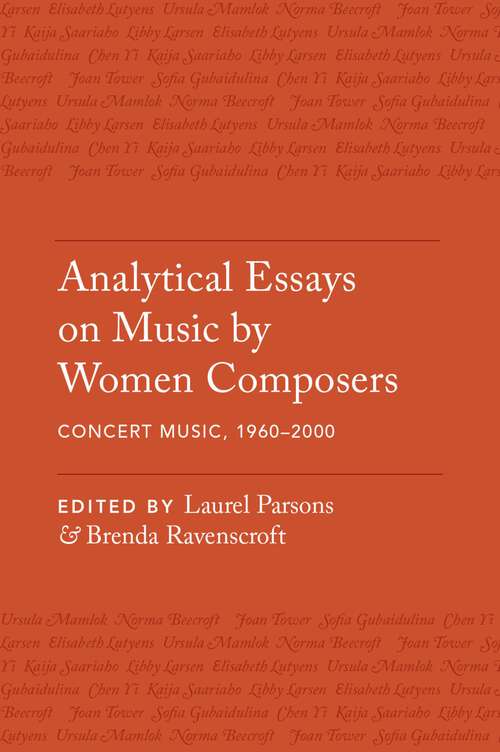 Book cover of Analytical Essays on Music by Women Composers: Concert Music, 1960-2000