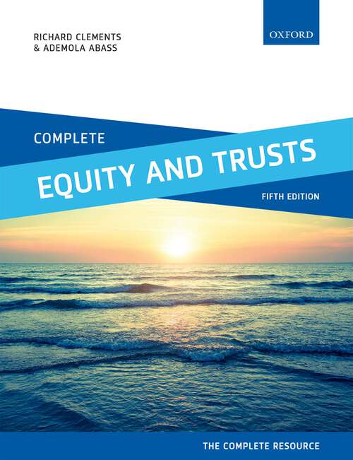 Book cover of Complete Equity and Trusts: Text, Cases, and Materials (Complete)