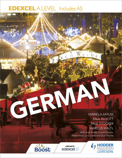 Book cover of Edexcel A level German (includes AS)