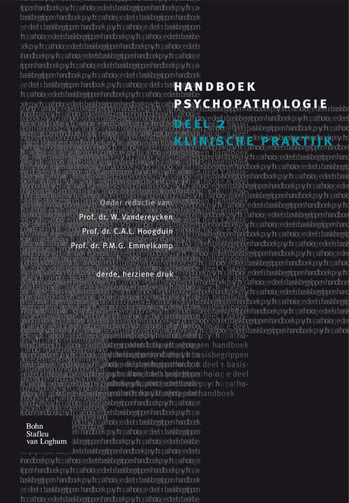 Book cover of Handboek psychopathologie. (1st ed. 2006)