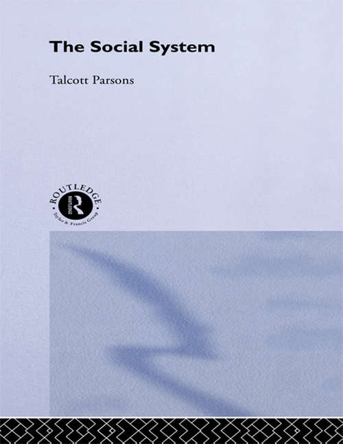 Book cover of The Social System (2)