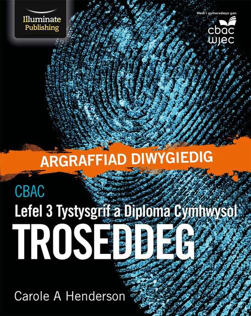 Book cover of Cbac Tystysgrif A Diploma Cymhwysol Lefel 3 Troseddeg