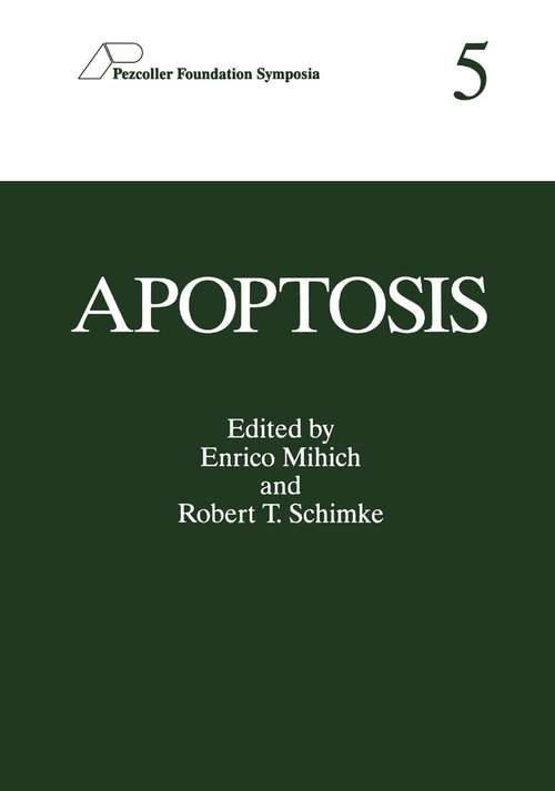 Book cover of Apoptosis (1994) (Pezcoller Foundation Symposia #5)
