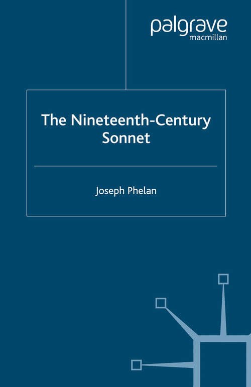 Book cover of The Nineteenth-Century Sonnet (2005)