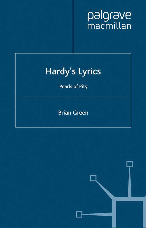 Book cover of Hardy's Lyrics: Pearls of Pity (1996)