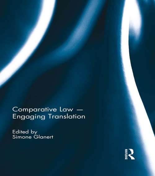Book cover of Comparative Law - Engaging Translation