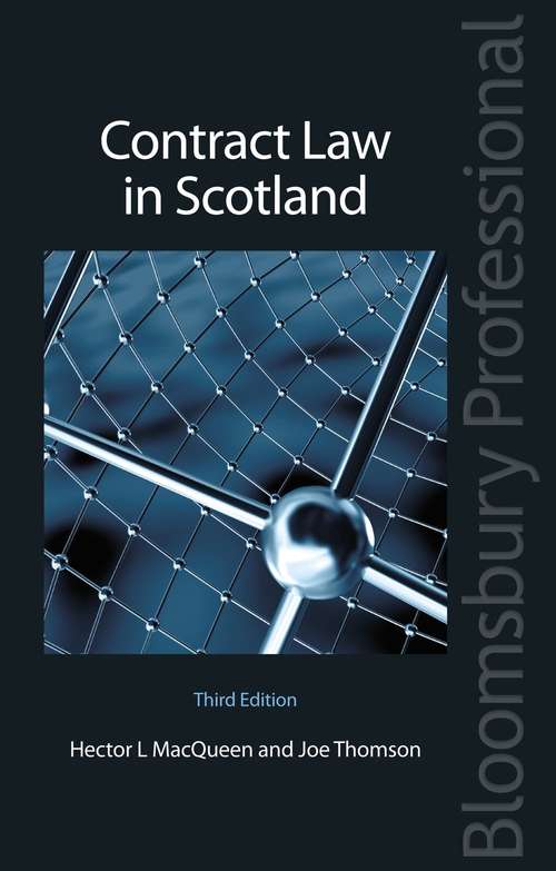 Book cover of Contract Law in Scotland (3rd edition) (PDF)