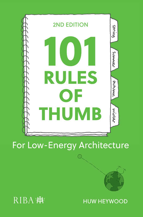 Book cover of 101 Rules of Thumb for Low-Energy Architecture (2)