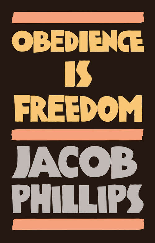 Book cover of Obedience is Freedom
