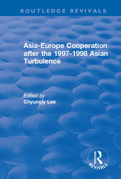 Book cover of Asia-Europe Cooperation After the 1997-1998 Asian Turbulence
