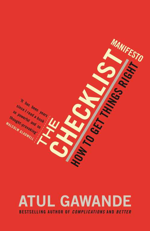 Book cover of The Checklist Manifesto: How To Get Things Right