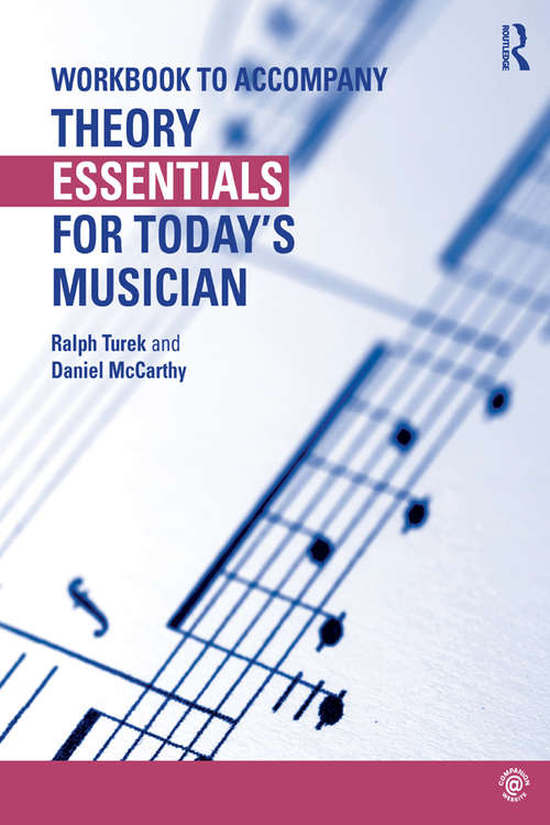 Book cover of Theory Essentials for Today's Musician (Workbook)