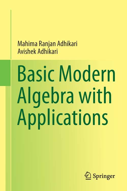 Book cover of Basic Modern Algebra with Applications (2014)