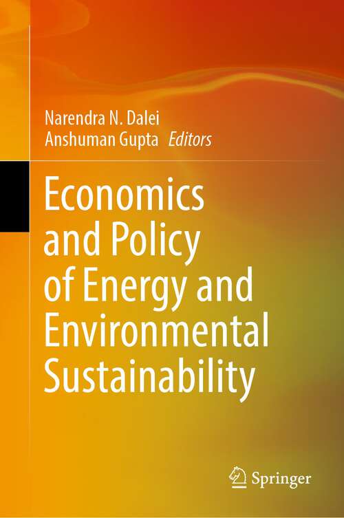 Book cover of Economics and Policy of Energy and Environmental Sustainability (1st ed. 2022)