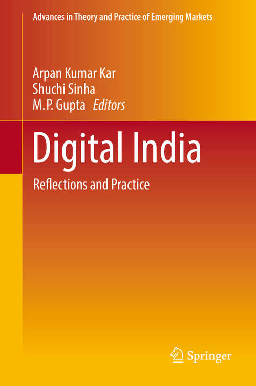 Book cover of Digital India: Reflections and Practice (Advances in Theory and Practice of Emerging Markets #10595)