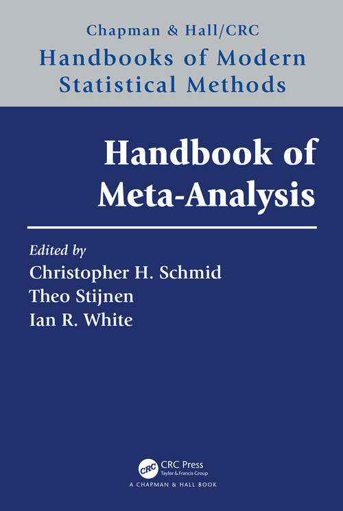 Book cover of Handbook of Meta-Analysis (Chapman & Hall/CRC Handbooks of Modern Statistical Methods)