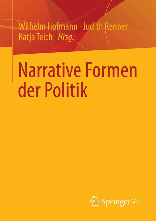 Book cover of Narrative Formen der Politik (2014)