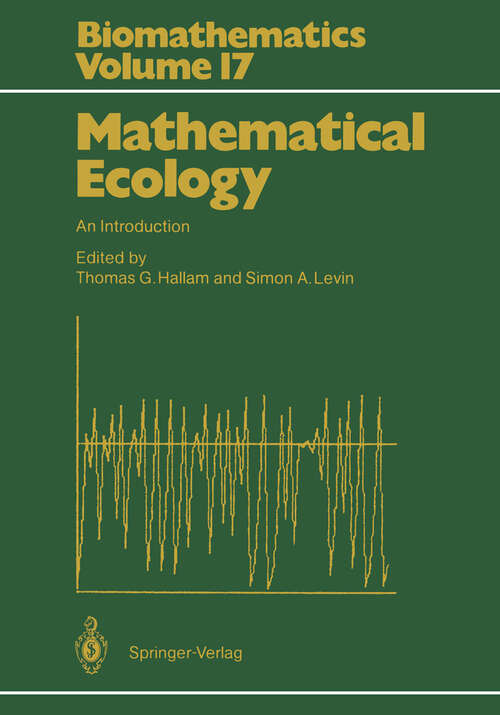 Book cover of Mathematical Ecology: An Introduction (1986) (Biomathematics #17)