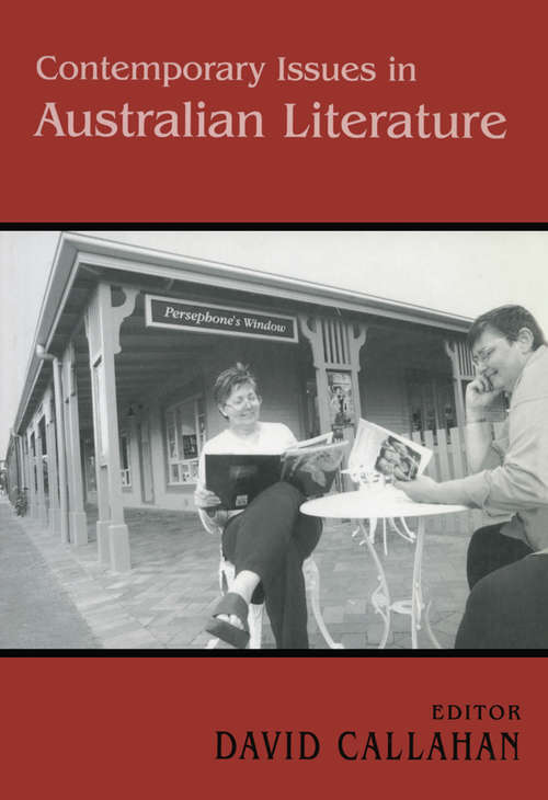 Book cover of Contemporary Issues in Australian Literature: International Perspectives