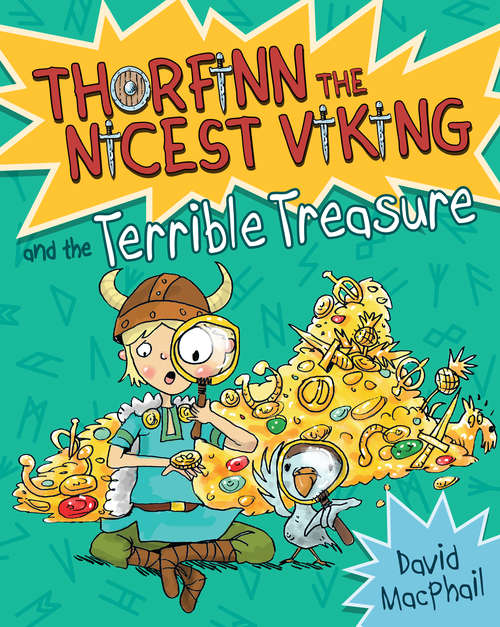 Book cover of Thorfinn and the Terrible Treasure: The Disgusting Feast, The Raging Raiders And The Terrible Treasure (Thorfinn the Nicest Viking #6)