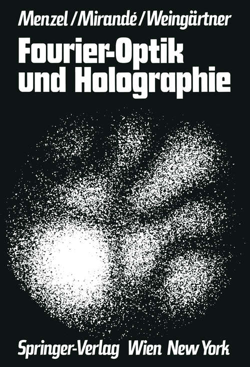 Book cover of Fourier-Optik und Holographie (1973)